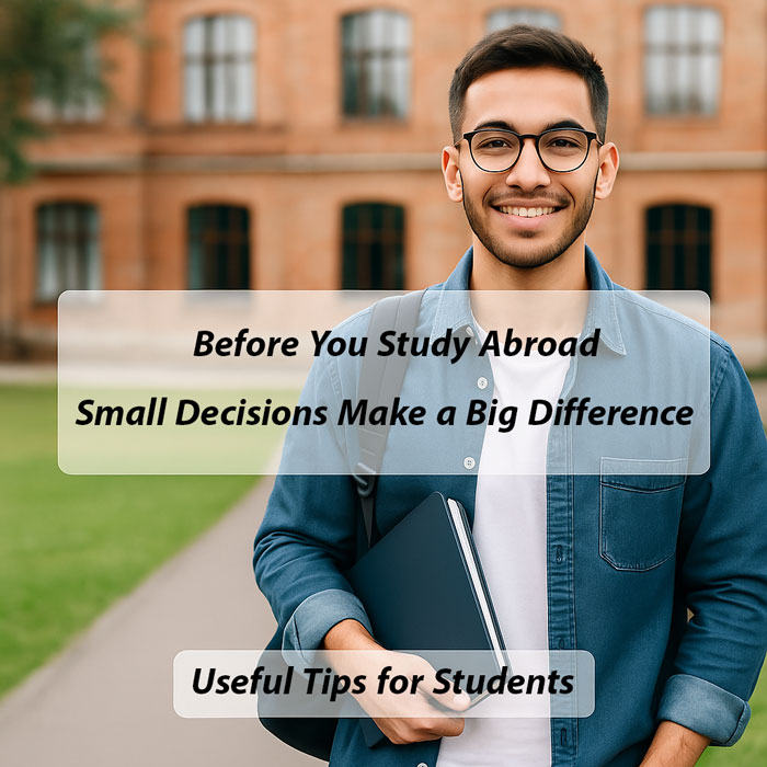 🎓 Before You Study Abroad: Small Decisions Make a Big Difference